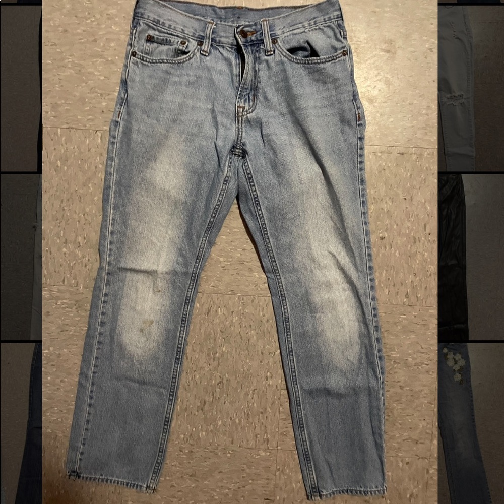 Low Rise Light Blue Jeans